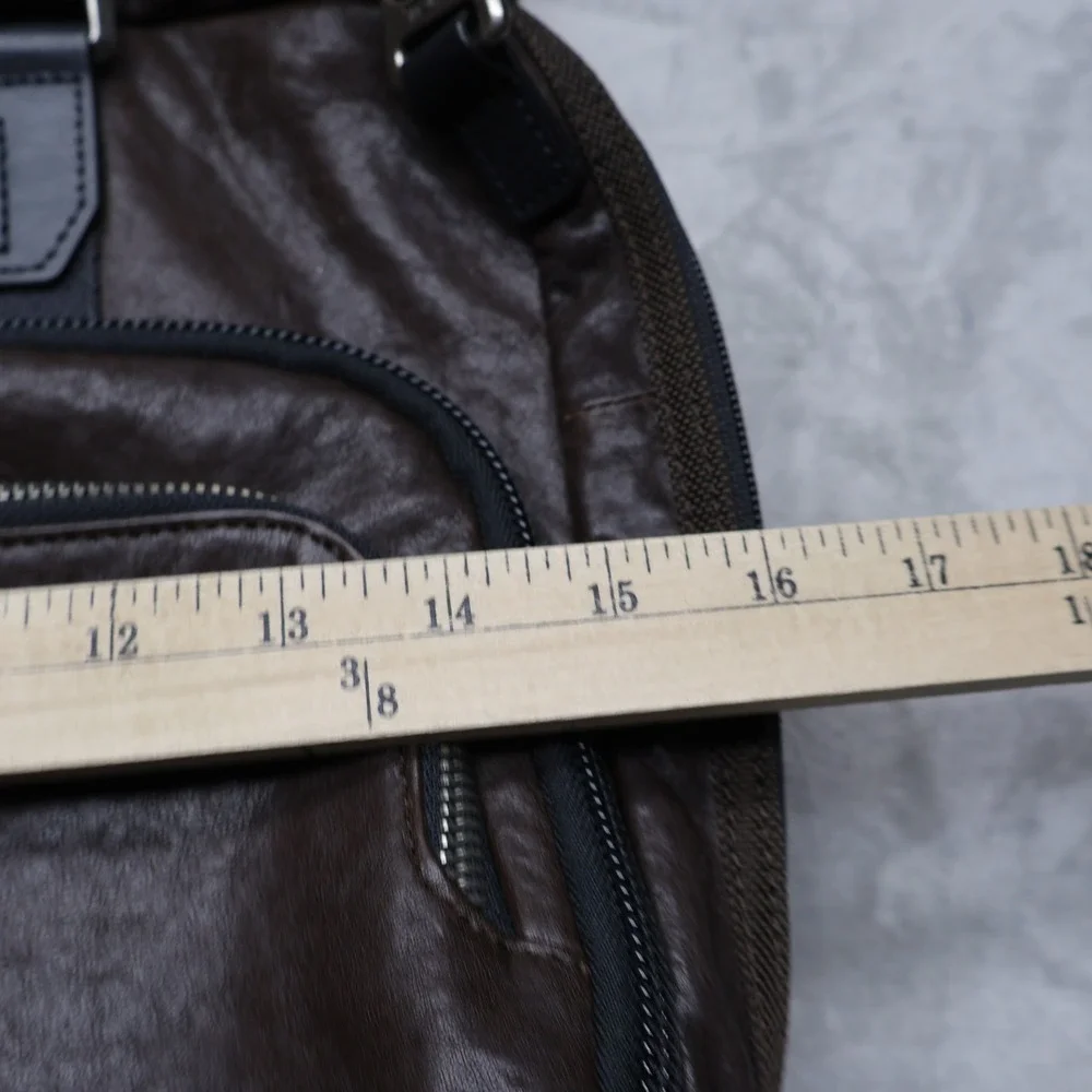 Tumi Laptop Bag Unisex One Size Black Alpha Expandable Ballistic Nylon Messenger
